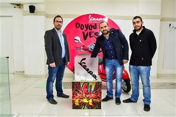 ANB Motorcycles & Oum El Nour give away a Vespa scooter during a fundraising event!