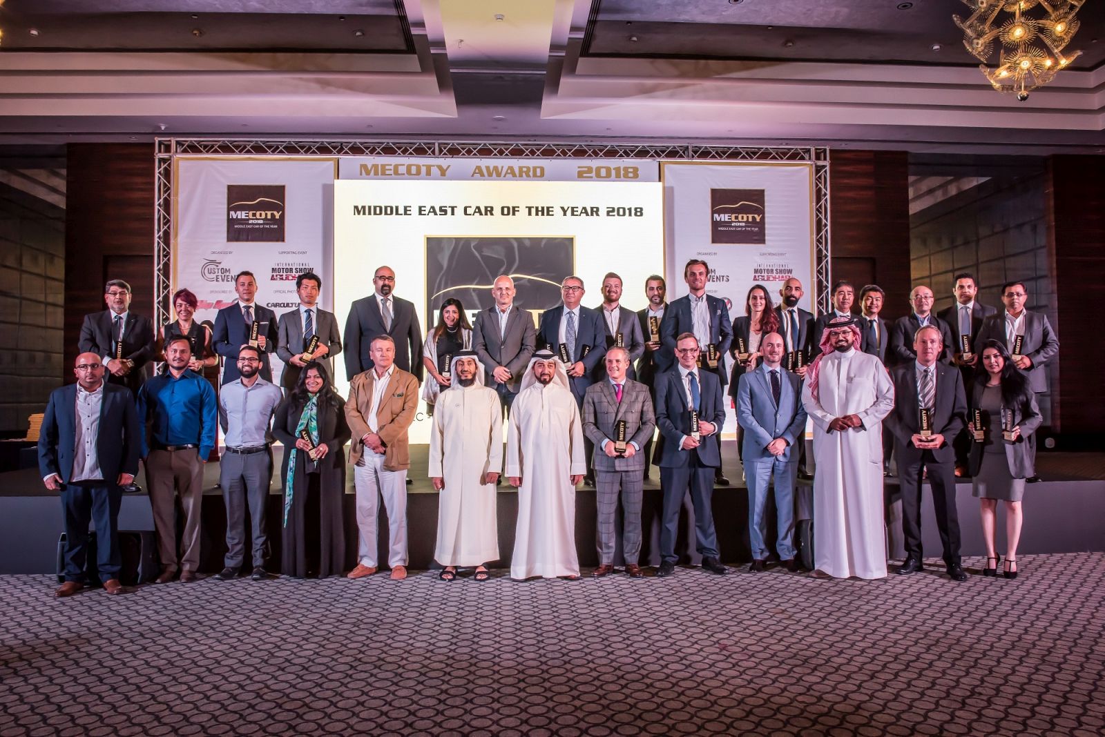 BEST CARS OF THE REGION AWARDED AT 5th MIDDLE EAST CAR OF THE YEAR AWARDS (MECOTY) 2018