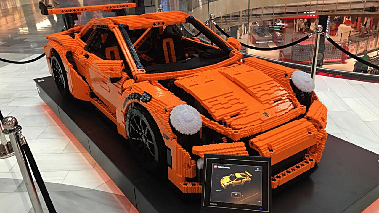 a real lego car